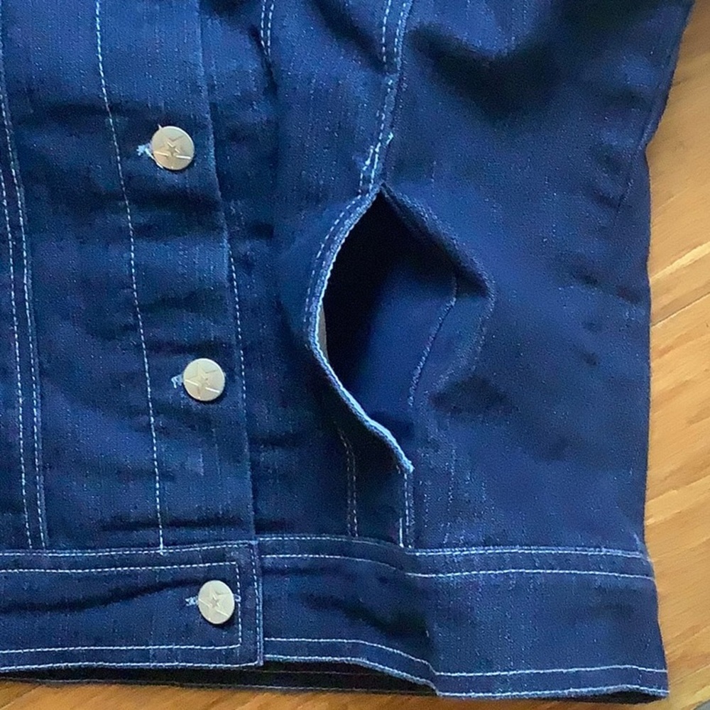 American Girl Hooded Denim Jacket - Picture 9 of 9